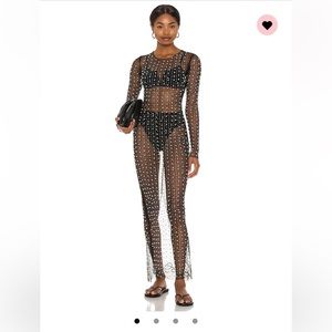 Beach bunny swim coverup/dress black